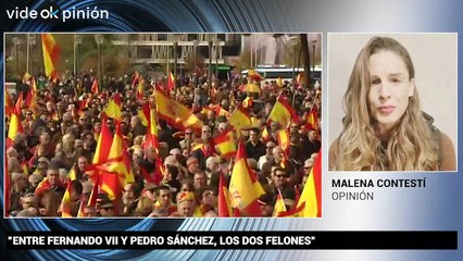 Malena Contestí: "Entre Fernando VII y Pedro Sánchez, los dos felones"