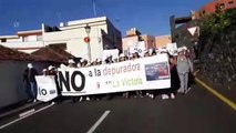 Vecinos de La Victoria se manifiestan contra la depuradora
