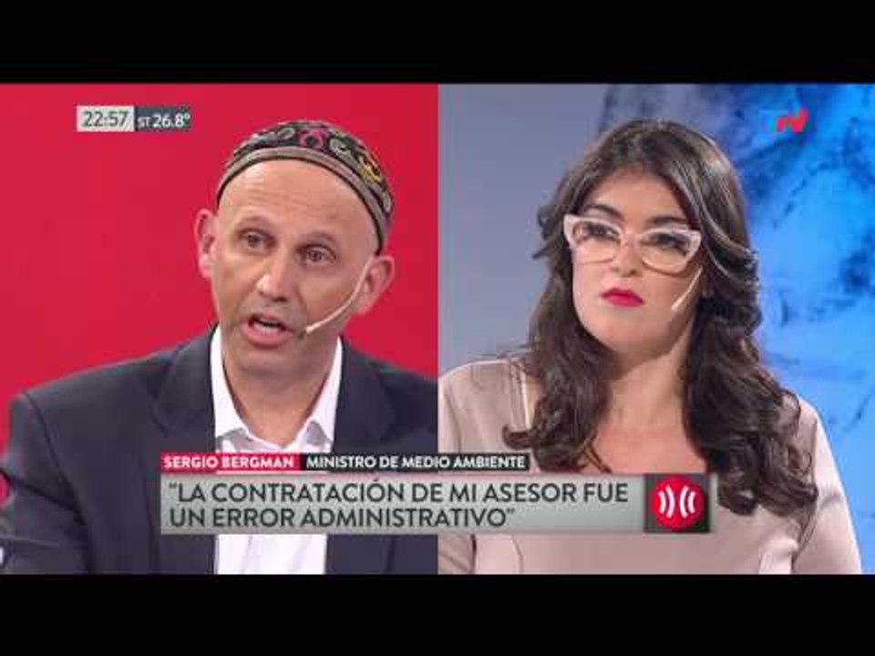 A Dos Voces (11/01/2017) Sergio Bergman desmiente la contratacion de su asistente de 19 años