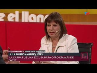 Desde el Llano (10/04/2017) Patricia Bullrich: "El gobierno actuó con autoridad en el Congreso"