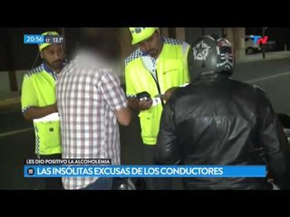 Las insólitas excusas de los conductores ante un control