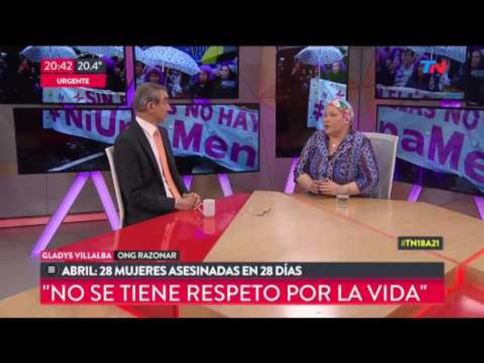Gladys Villalba trabaja en la ONG "Razonar" y trabaja sobre los femicidios