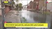 Tormenta y calles inundadas en Dock Sud