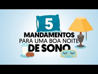 5 dicas para dormir bem!