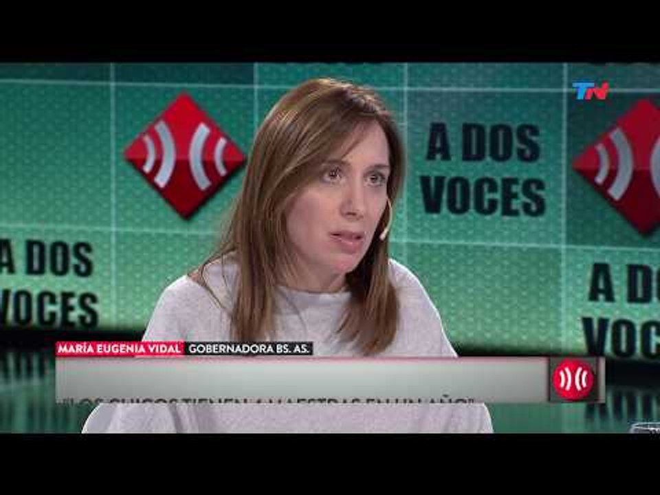María Eugenia Vidal: "Que no haya más paro implica que ganaron los chicos"