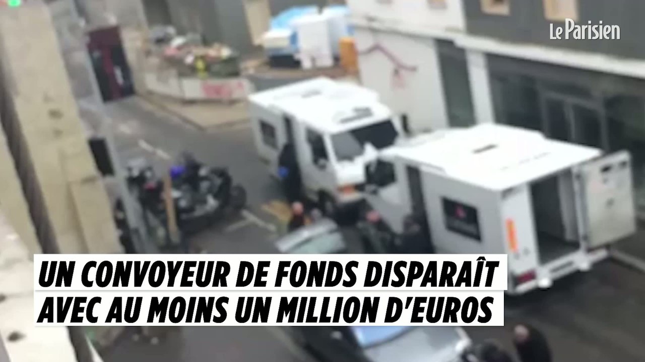 Les images du fourgon blindé vidé par son convoyeur de fonds
