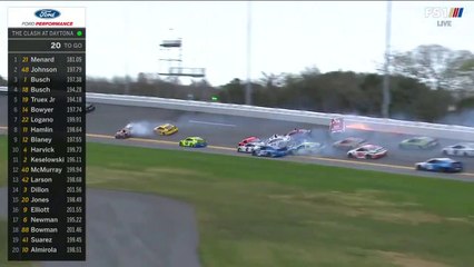 NASCAR Monster Energy Series Daytona 2019 Clash Big One Red Flag