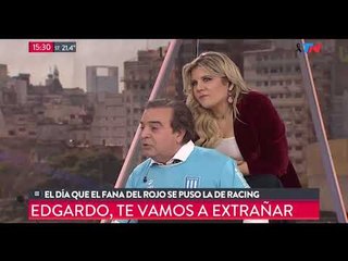 El día que Edgardo, hincha del rojo, se puso la de Racing