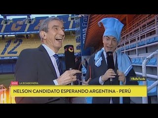 Nelson K también se fue hasta la Bombonera para la previa