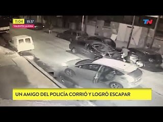 Así baleaban al policía de Valentin Alsina