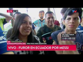 Furor en Ecuador por Messi