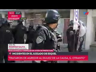 Maldonado: Incidentes en el juzgado de Esquel