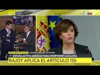 España toma medidas para intervenir Cataluña