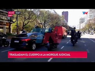 Así trasladan el cuerpo a la morgue judicial