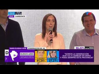 Así hablaron Bullrich y Vidal desde la sede de Cambiemos