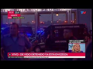 De Vido ya está en el penal de Ezeiza