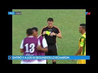 Insólito: Entró y lo expulsaron a los 10 segundos