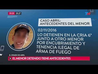 Crimen de Abril: El menor detenido tenia antecedentes