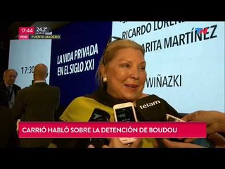 Habló Carrió sobre la detención de Boudou
