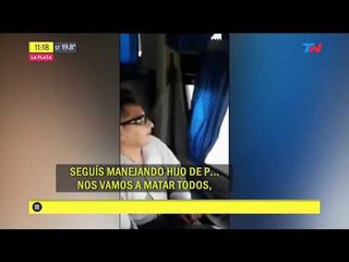 Grabó al asesino de su hijo al volante de un micro