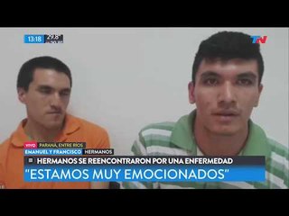 Hermanos reunidos por una enfermedad