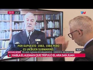 Habló el alemán que tripuló el ARA San Juan