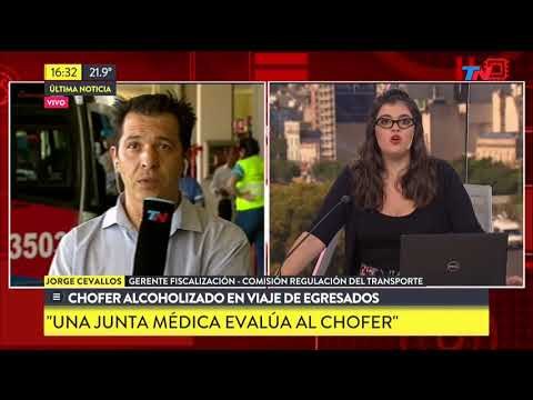 Chofer de viaje de egresados no pasó test de alcoholemia