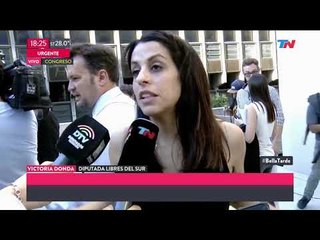 Vicky Donda hablo del escándalo en el Congreso