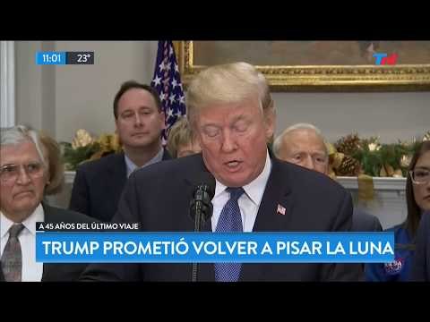 Trump prometió volver a pisar la luna