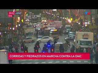 Disturbios en la marcha contra la OMC