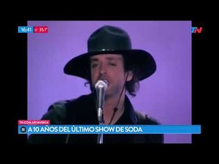 A 10 años del último show de Soda Stereo