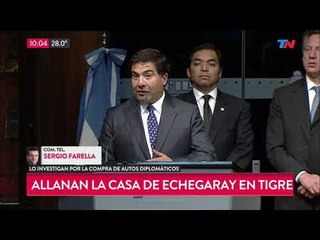 Allanaron la casa de Echegaray