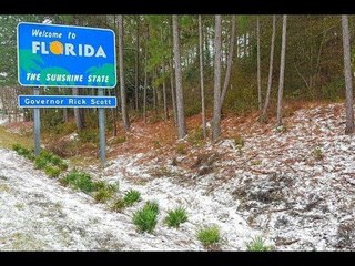 Nevó en Florida por primera vez en 30 años