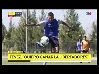 Conferencia de prensa de Tévez en su regreso a Boca