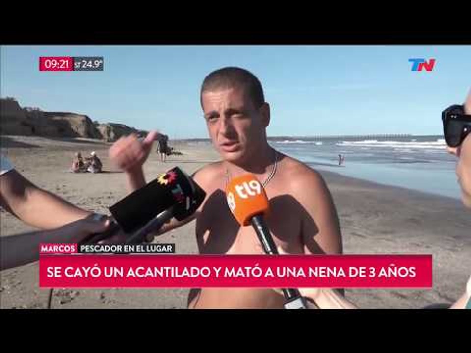 Habló un pescador que intentó rescatar a la nena de Mar del Plata