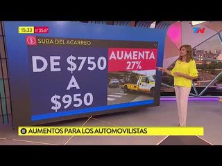 Se vienen aumentos para los automovilistas