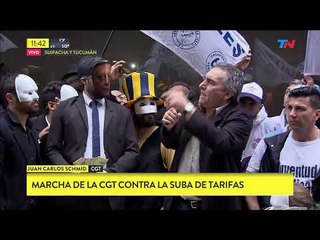 Marcha de la CGT contra la suba de tarifas