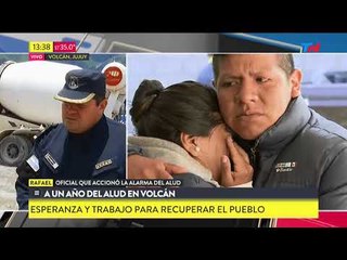 Más testimonios a un año del alud en Volcán