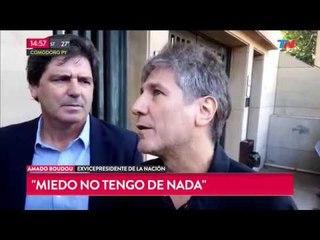 Boudou hablo con la prensa en Comodoro Py
