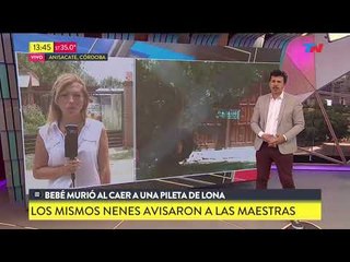 Bebé murió al caer a la pileta en una guardería