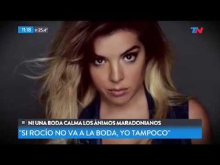 Maradona avisó que sin Rocío no va al casamiento de Dalma