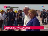 El Papa Fransico se fue de Chile rumbo a Perú