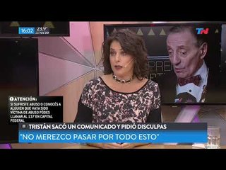 El comunicado de Tristán pidiendo disculpas