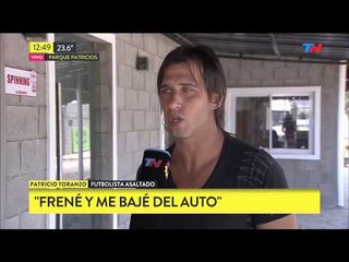 Asaltaron al futbolista Patricio Toranzo