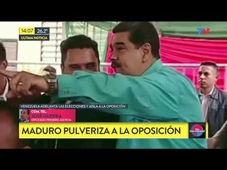 Venezuela adelanta las elecciones y aísla a la oposición