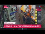 Se hacen pasar por clientes y roban una pinturería