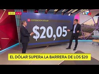 El dólar superó la barrera de los $20