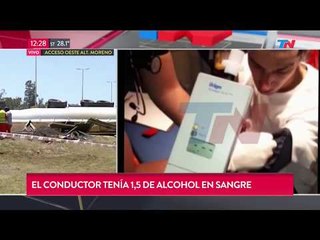 Manejó borracho y mató: Tenia 1,5 de alcohol en sangre