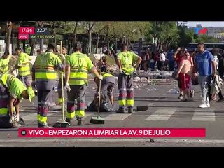Así quedo la 9 de Julio tras la marcha M