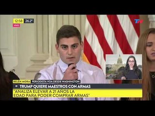 Trump quiere maestros con armas